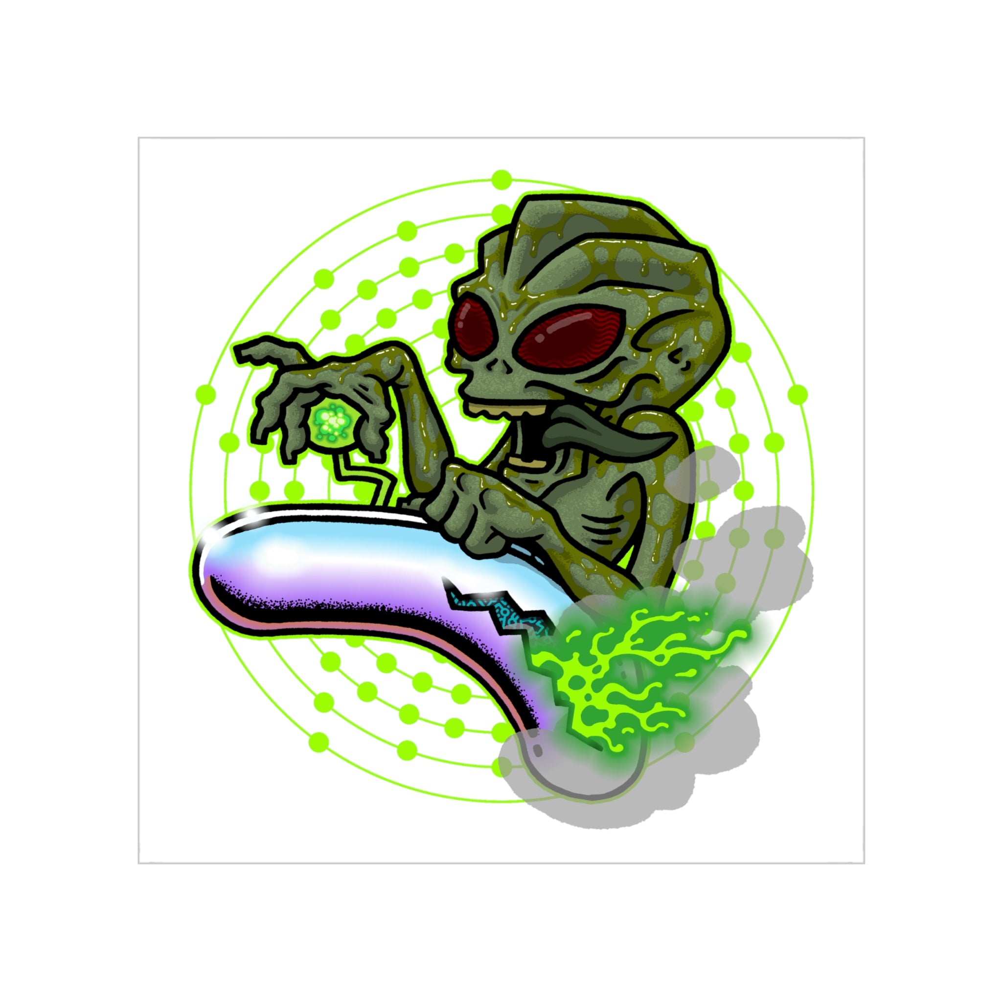 E.T. De Varginha Brazil - Alien UFO - Weatherproof Decal Sticker