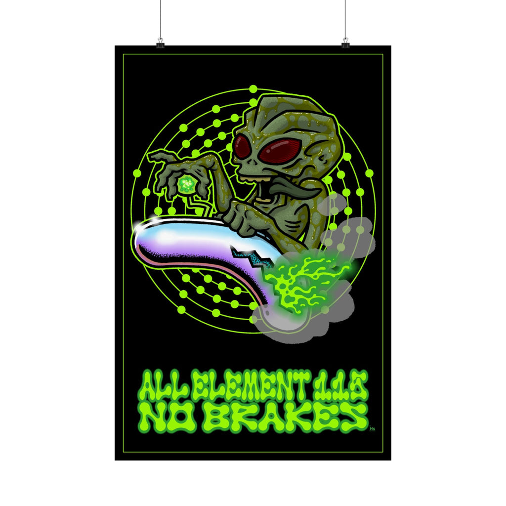 E.T. De Varginha - Element 115 - Blacklight Poster
