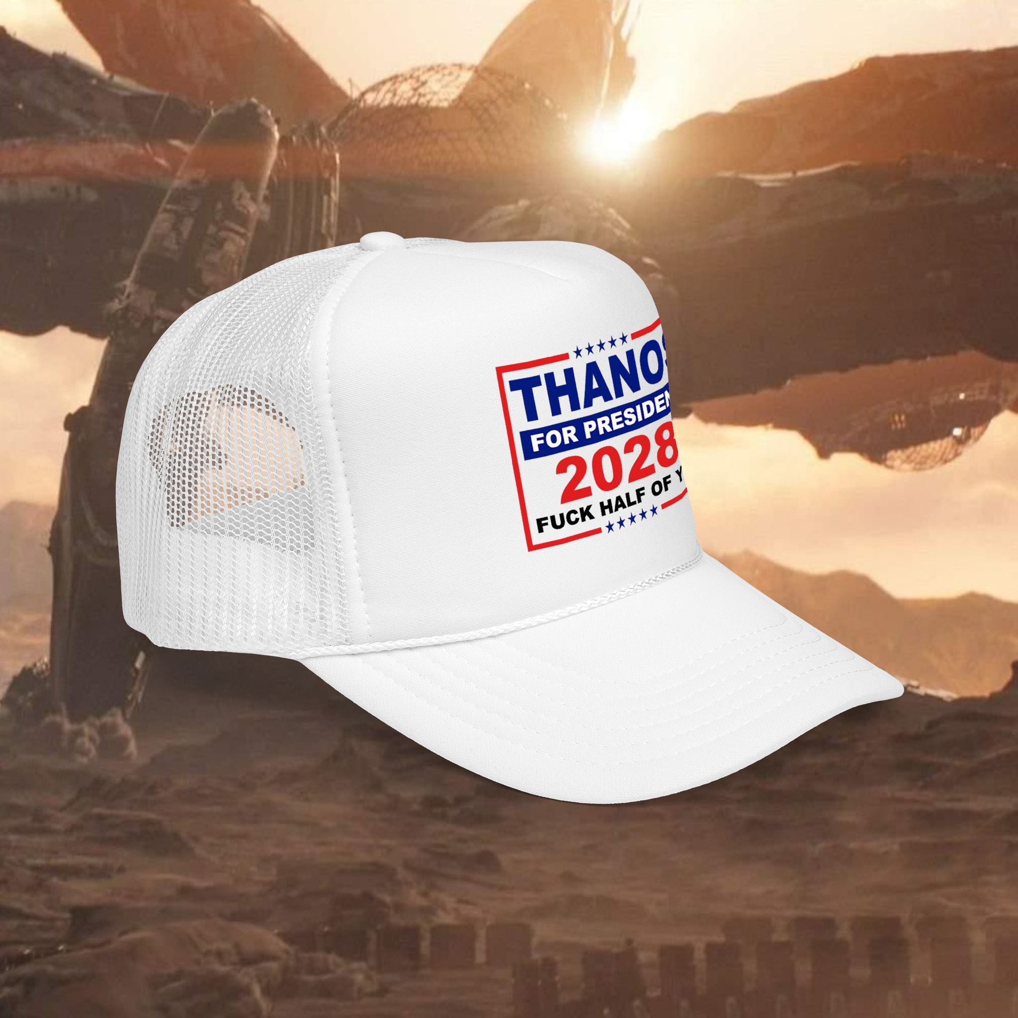 Thanos for President 2028 Bipartisan Foam Trucker Hat