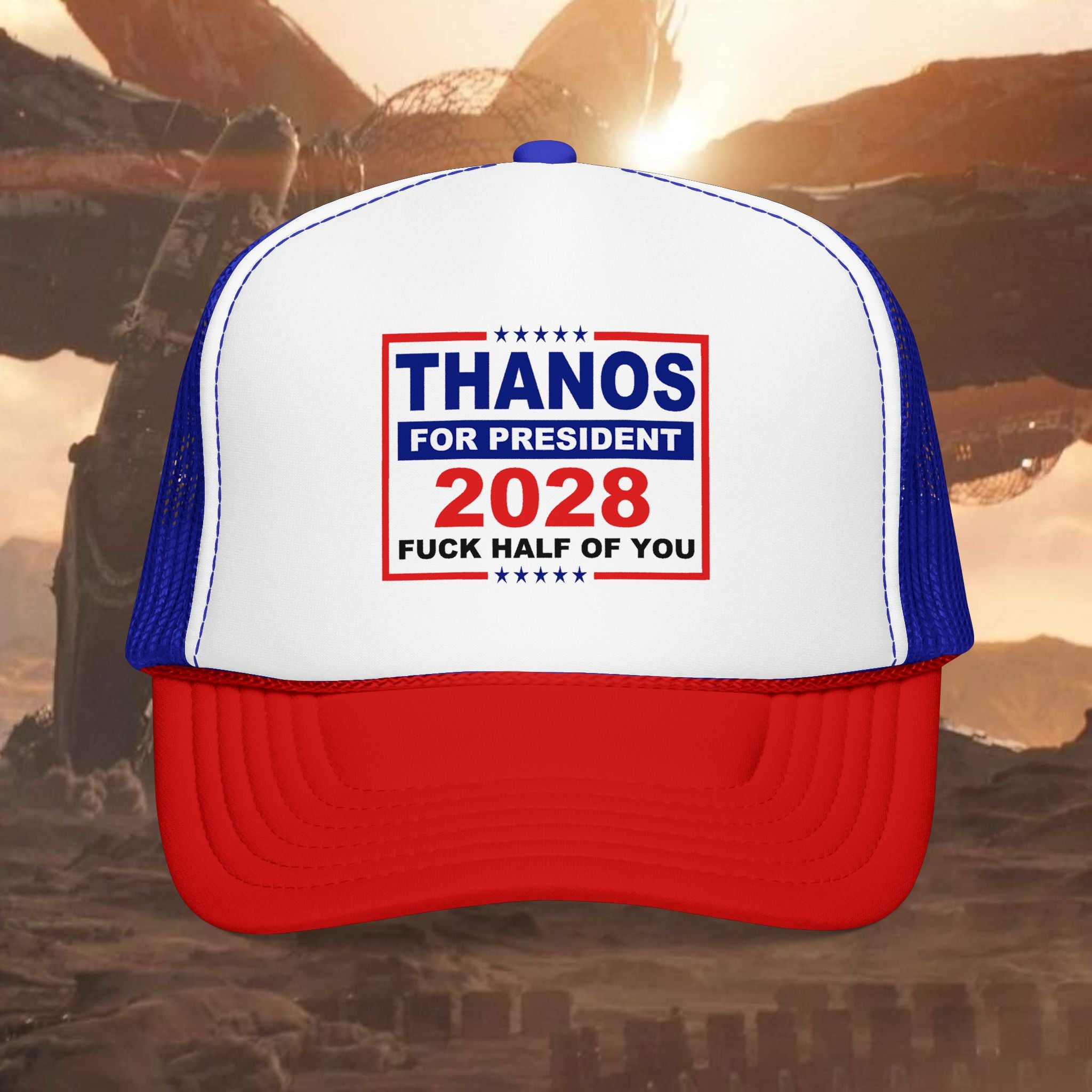 Thanos for President 2028 Bipartisan Foam Trucker Hat