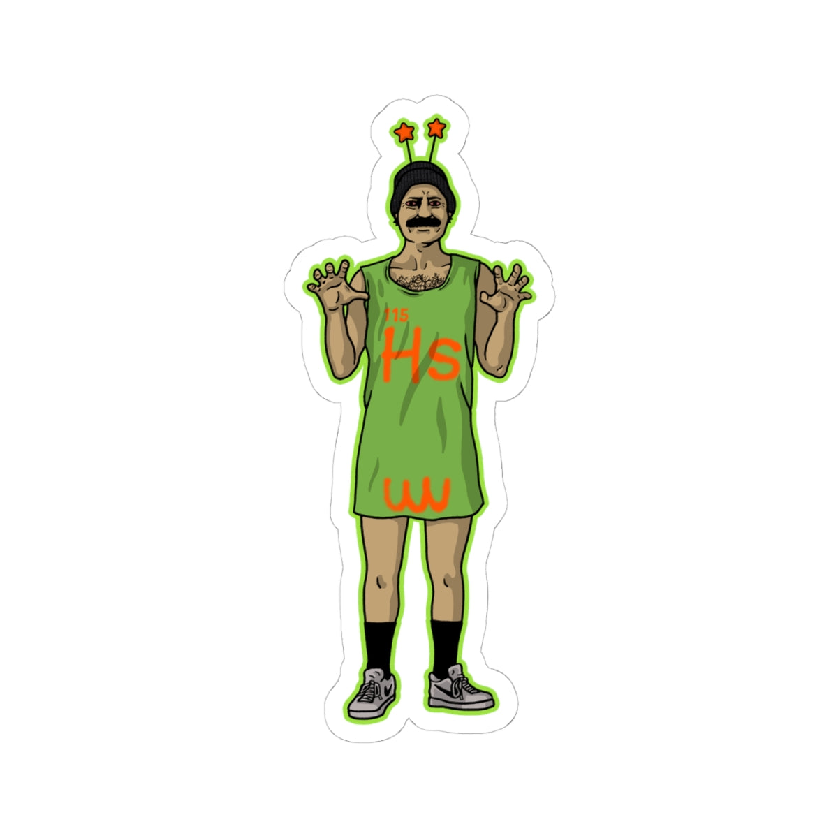 Eddie Torres E.T. The Extra Testicle - Kiss-Cut Sticker