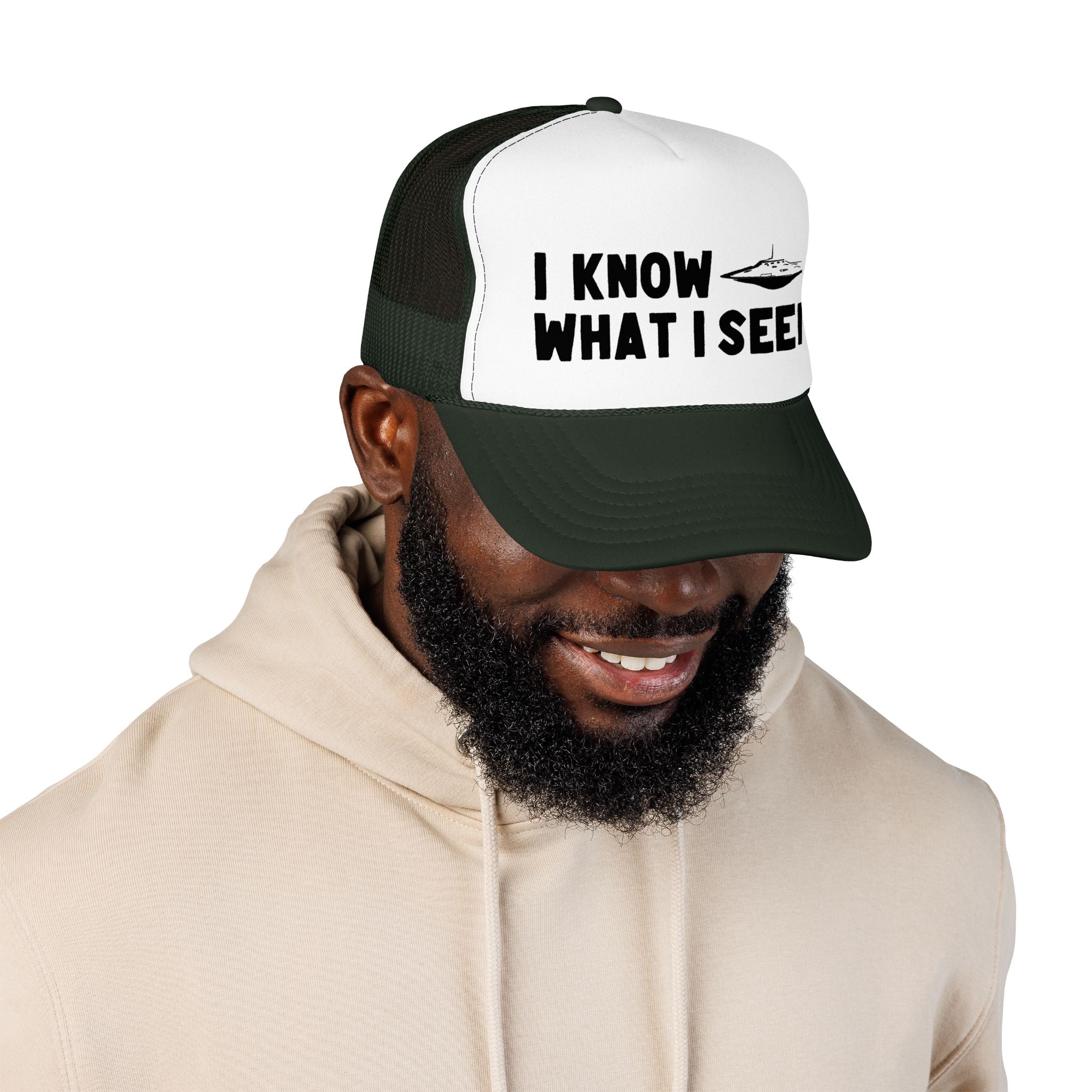 I Know What I Seen - Flying Saucer - UFO - UAP Alien Trucker Hat