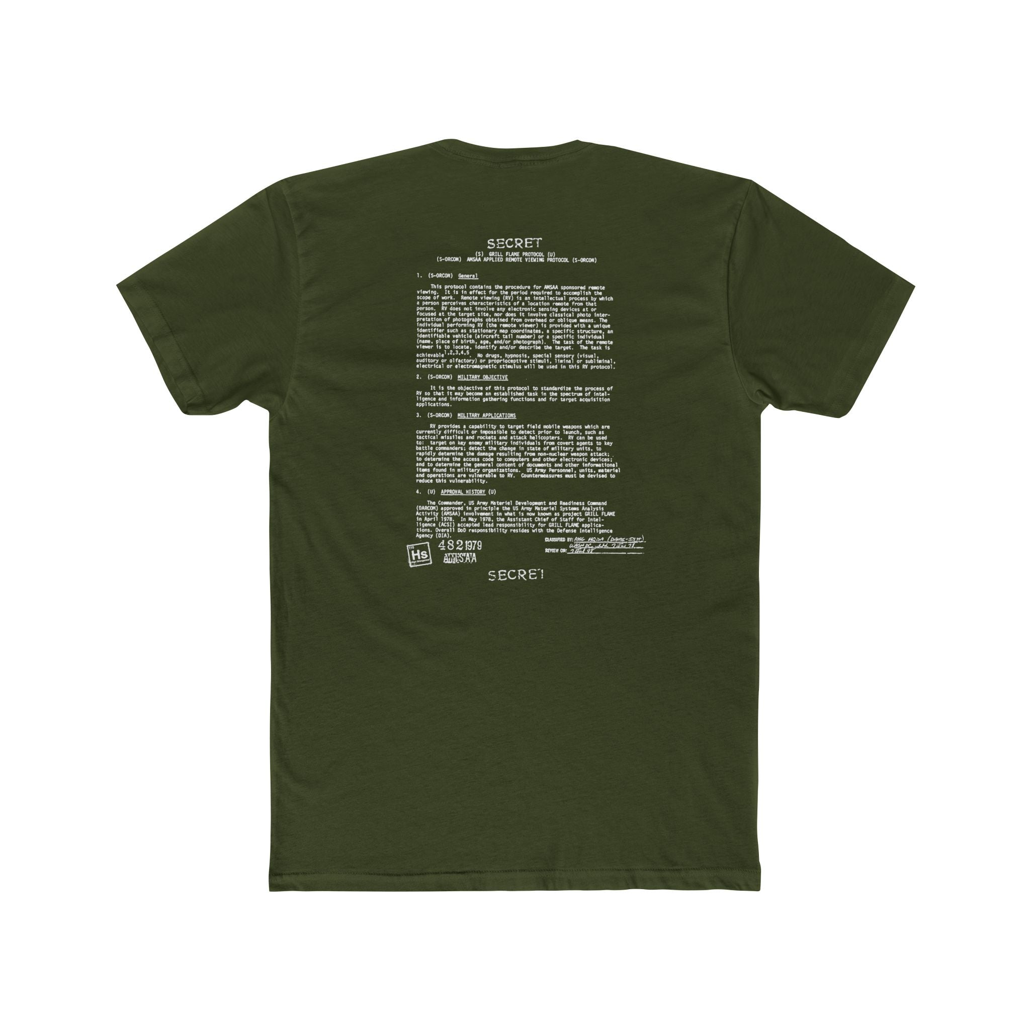 Psychic Warfare - TOP SECRET Project Grill Flame Remote Viewing Tee