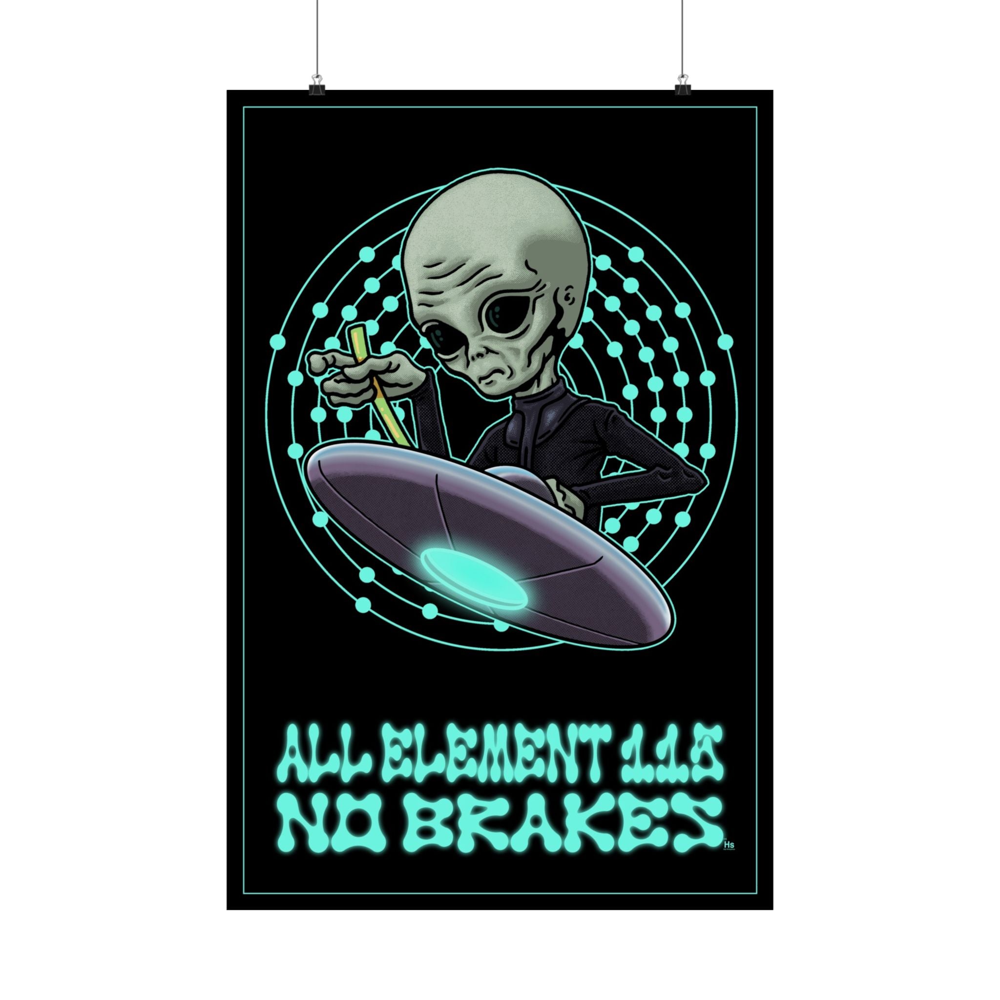 Skinny Bob - Element 115 - Blacklight Poster