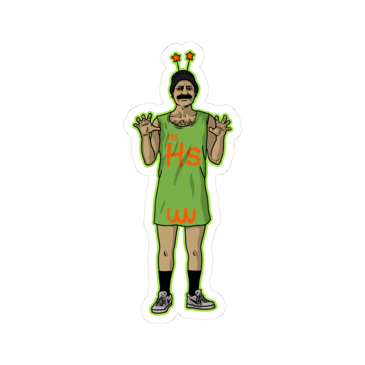 Eddie Torres E.T. The Extra Testicle - Kiss-Cut Sticker
