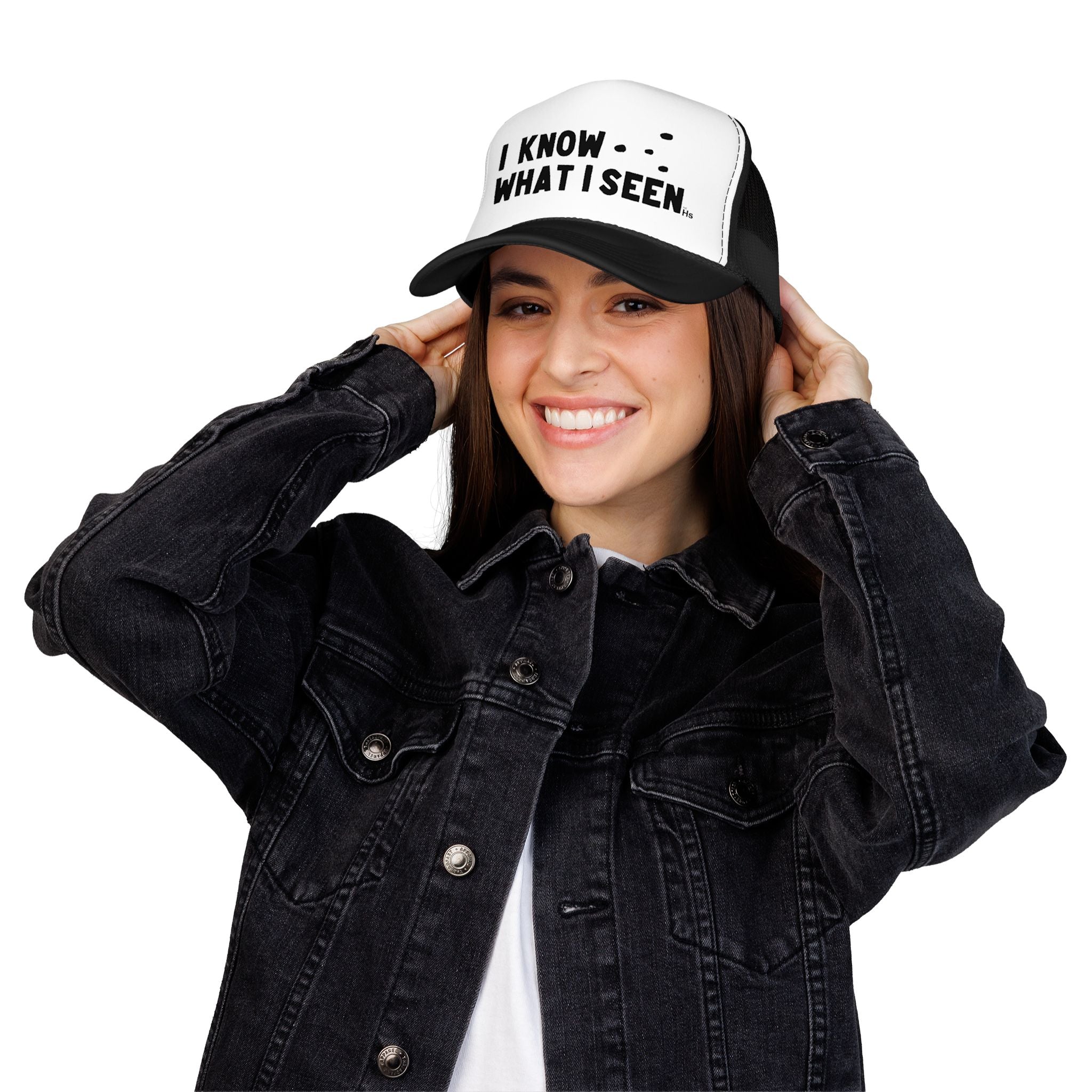 I Know What I Seen - Triangular Craft UFO - UAP Alien Trucker Hat