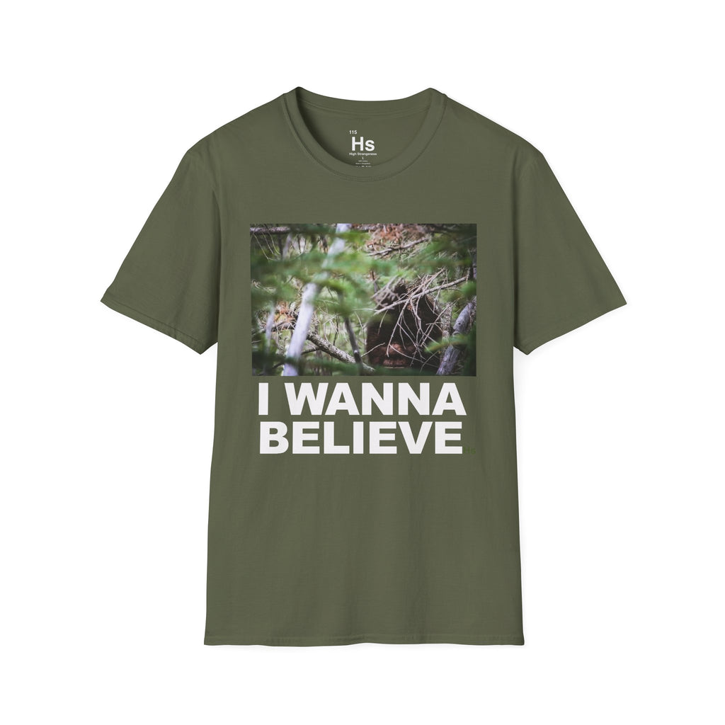 I Believe in Bigfoot - I Wanna Believe - Cryptid Tee