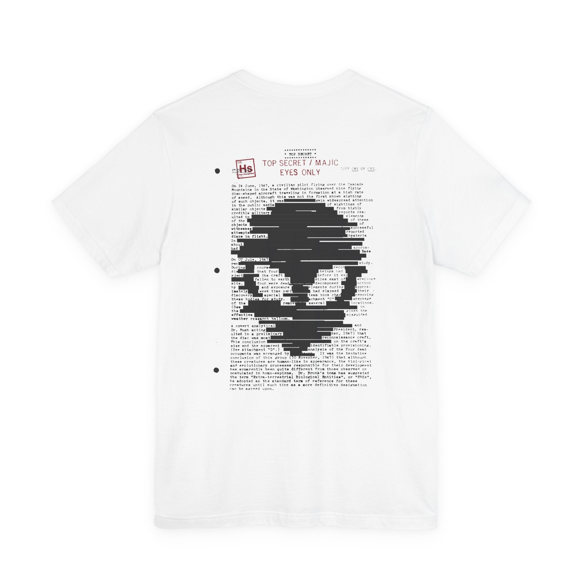 Majic Eyes Only - Majestic 12 Evidence Burning Tee