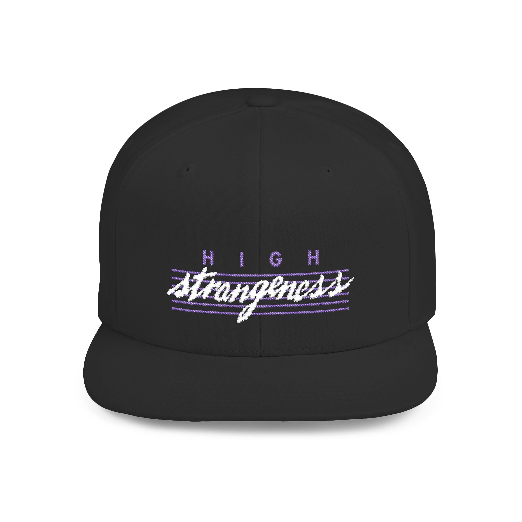 Unsolved Mystery Embroidered Flat Bill Snapback