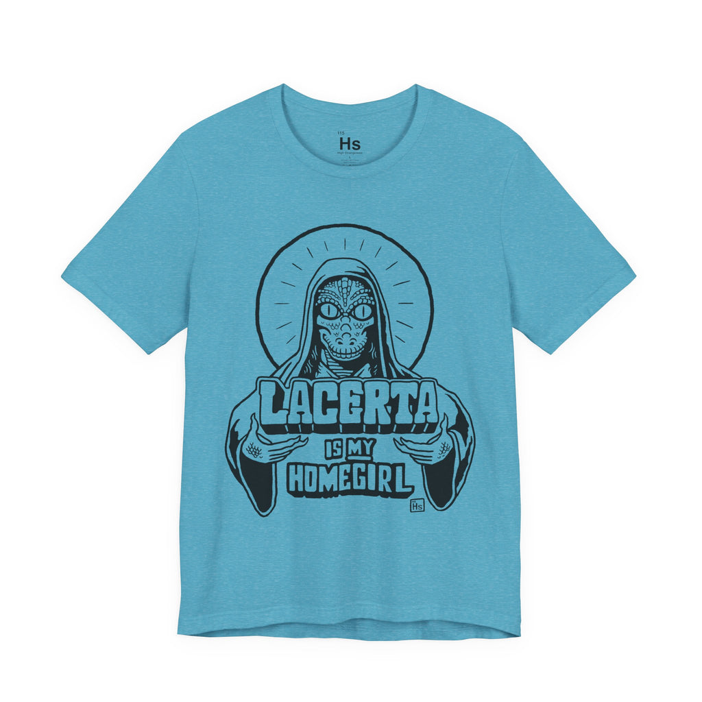 Lacerta Is My Homegirl - Retro 2000s Reptilian Alien Tee