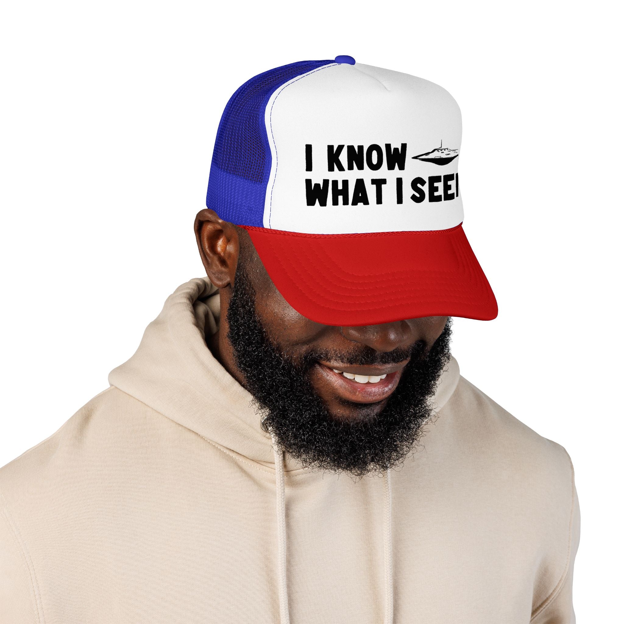 I Know What I Seen - Flying Saucer - UFO - UAP Alien Trucker Hat