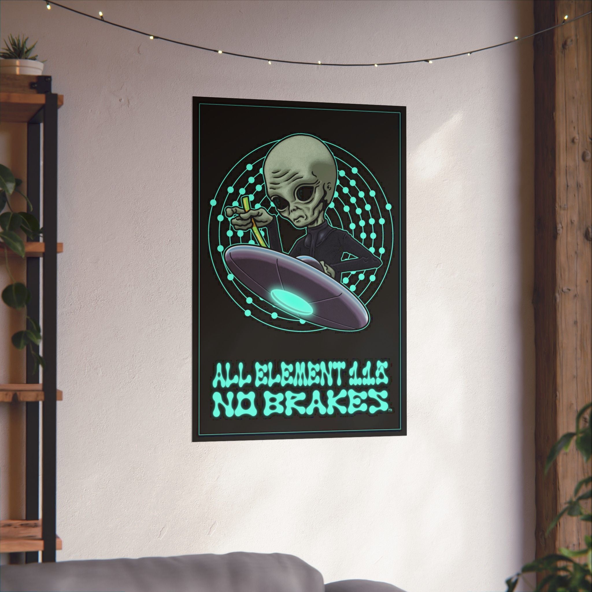Skinny Bob - Element 115 - Blacklight Poster
